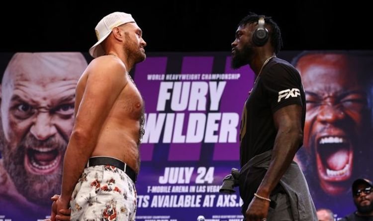 Tyson Fury mocks ‘one-trick pony’ Deontay Wilder before tense five-minute staredown | Boxing | Sport