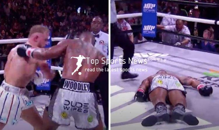 Jake Paul delivers chilling knockout of Tyron Woodley after surviving cut in rematch | Boxing | Sport